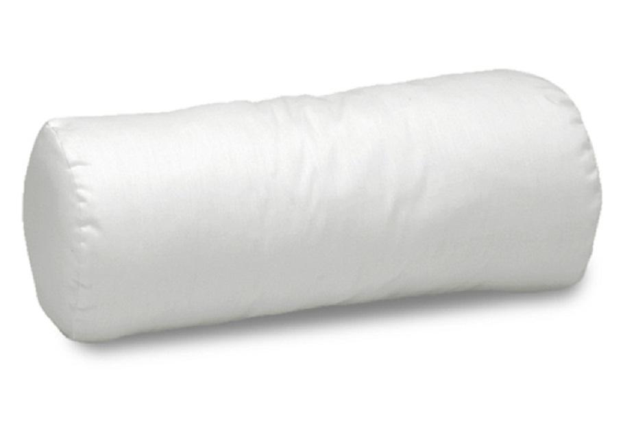 Deluxe Comfort Relax In Bed Pillow - Therapeutic Back  Pillow - Poly-Fiber Foam With Built-In Neck Roll - Reading and Bed Rest  Lounger - Bed Pillow, White