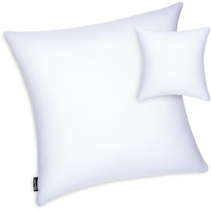 Microbead Stuffer Pillow Insert Sham Square Pillow Cushion for Extra Comfort & Support. Zip Pocket w/ Mini stuffer Zip-in Insert - Adjustable & Perfect Fit With Any Decorative Cover - 1 Pcs