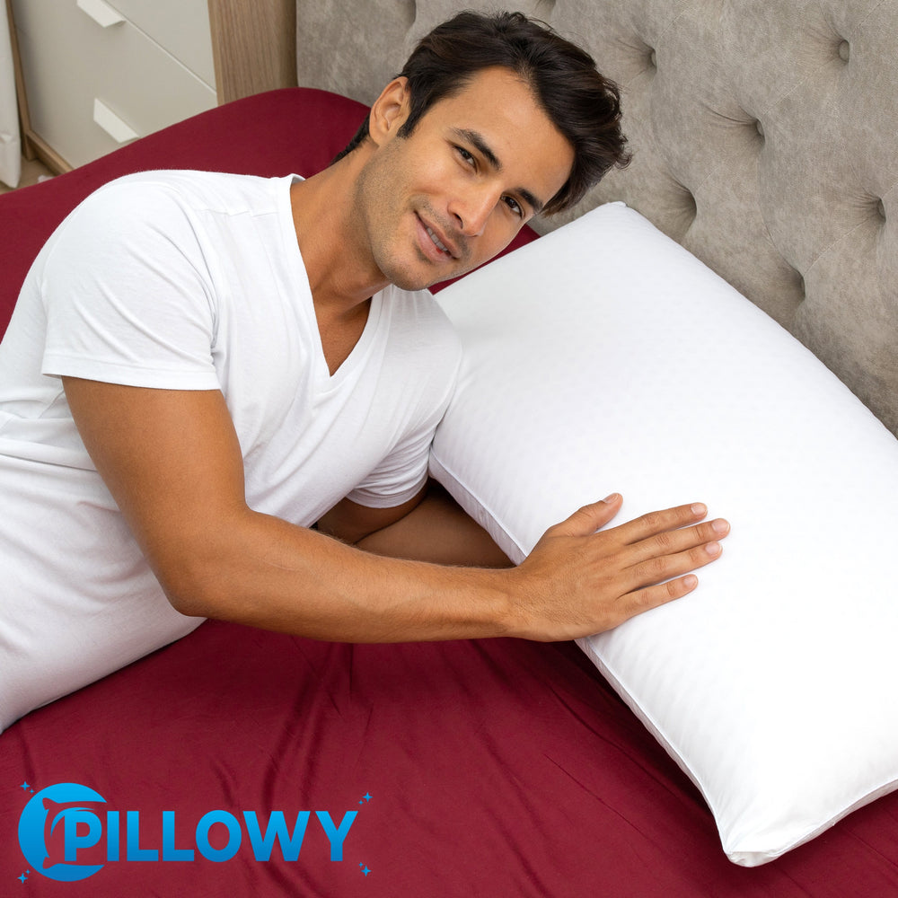 Talalay Latex Bed Pillow With 100% Cotton Breathable Cover - Talalay Latex is a Buoyant Natural Material With Soothing Properties That Relieve Pressure on Muscles so Aches and Pains Melt Away