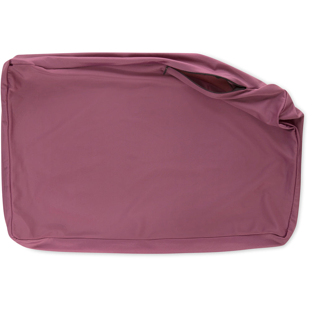 Premium Microbead Bed Pillow, Large Extra Fluffy But Supportive - Ultra Comfortable Sleep with Silk Like Anti Aging Cover 85% spandex/ 15% nylon Breathable, Cooling Burgundy Merlot
