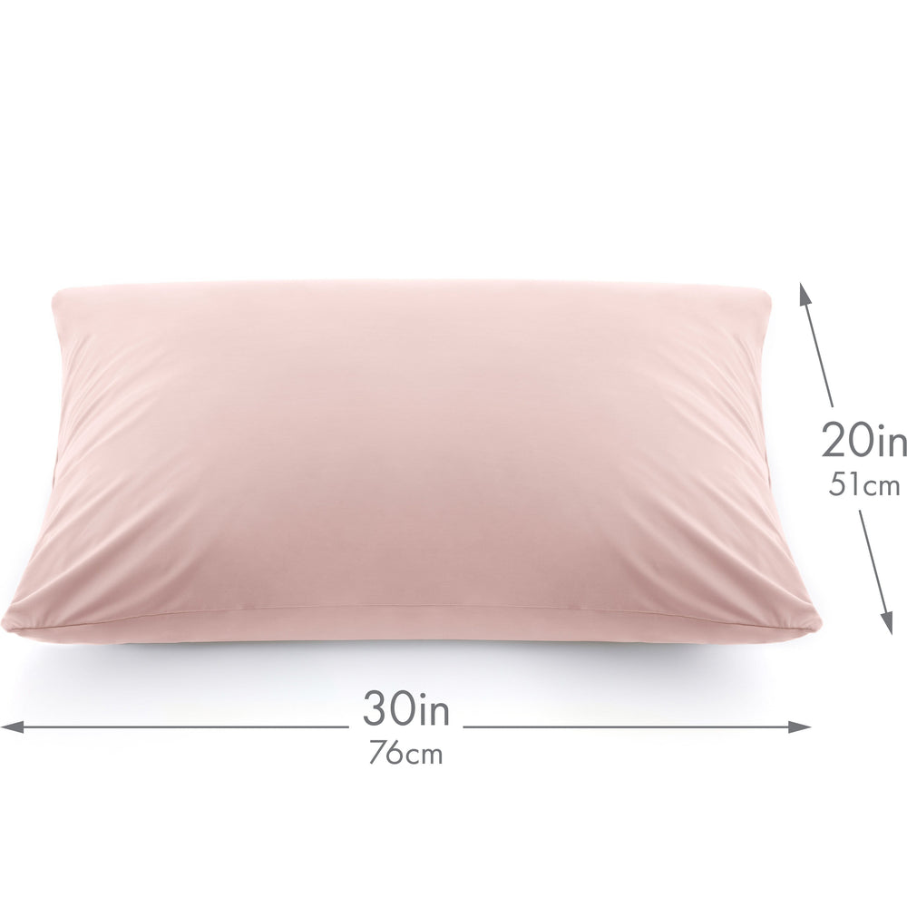 Ultra Silk Like Beauty Pillow Cover - Blend of 85% Nylon and 15% Spandex Means This Cover Is Designed to Keep Hair Tangle Free and Helps Skin - Bonus Matching Hair Scrunchie, Cream Peach, Queen