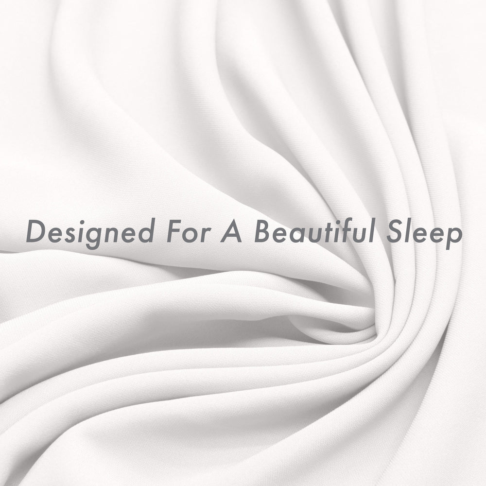 Ultra Silk Like Beauty Pillow Cover - Blend of 85% Nylon and 15% Spandex Means This Cover Is Designed to Keep Hair Tangle Free and Helps Skin - Bonus Matching Hair Scrunchie, White, Queen
