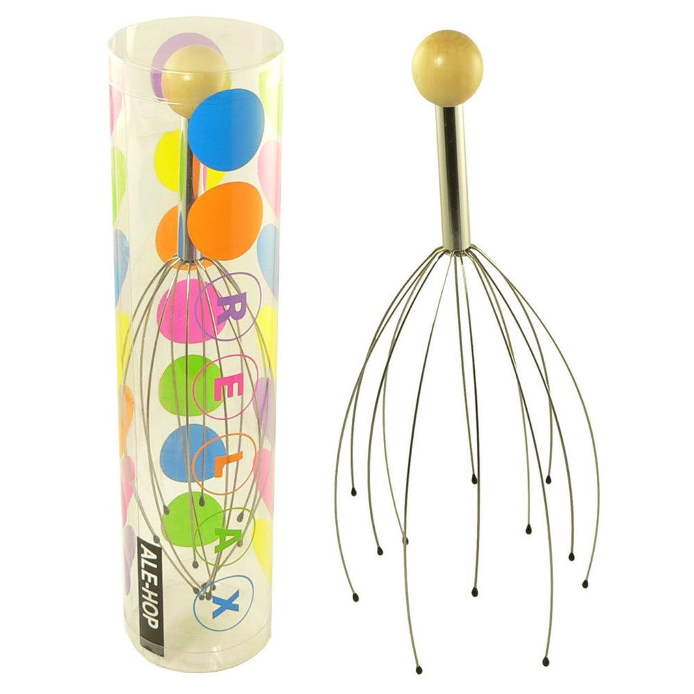 Head Massager Spider - Wood Handle Head Tingler , Best Head Massager