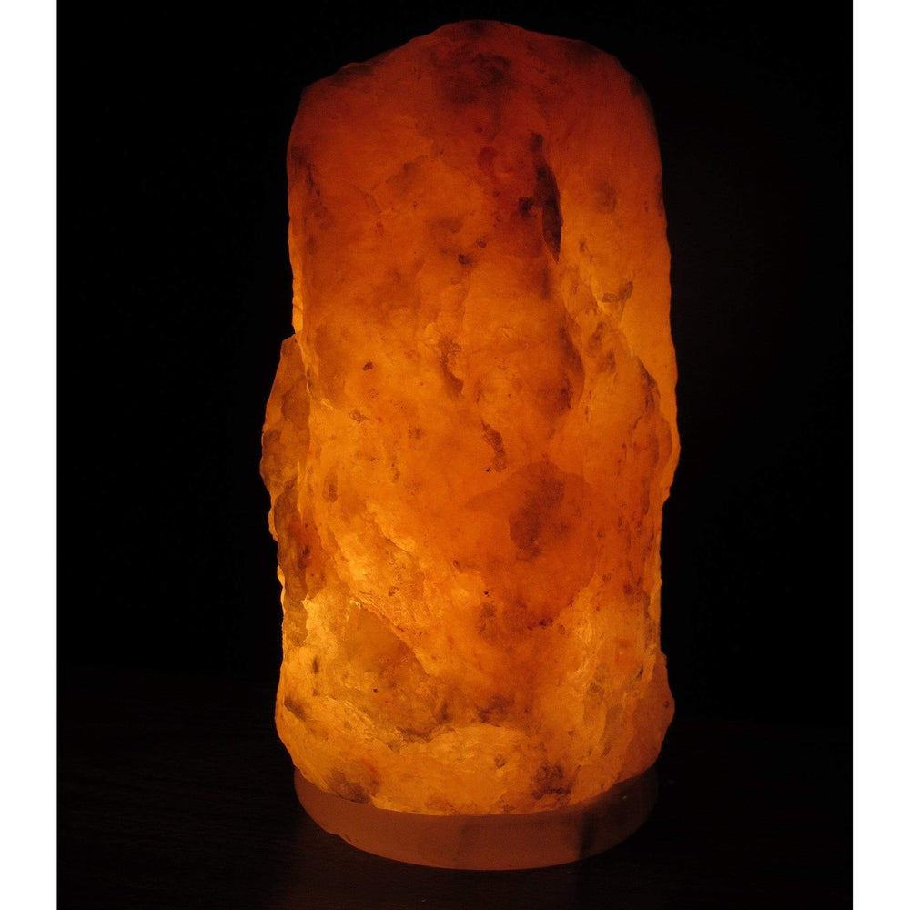 Himalayan Natural Crystal Salt Lamp - 11.5Inches - 27 - Pounds Deep Pink/Red Natural Crystal - On Onyx Marble Base With Bulb And Cord, - Salt Light Tibetan Salt Lamp Salt Rock Lamps, Himalayan Salt Lamps