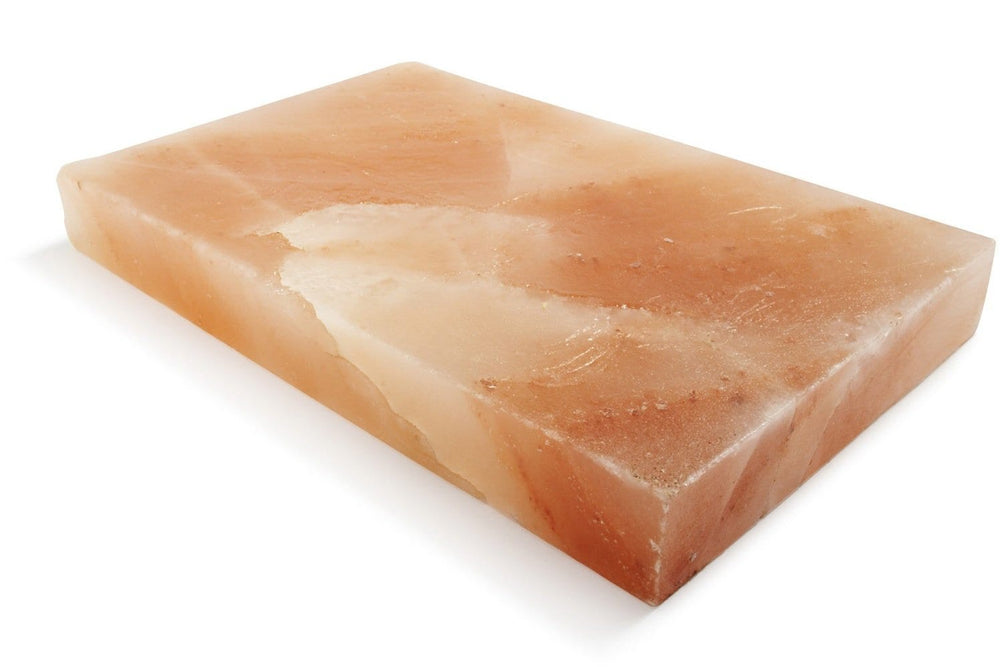 Himalayan Rock Salt Crystal Kitchen Slab, 12" X 8" - Evenly Distrubutes Heat For A Perfect Sear Everytime - Perfect For Cooking Meat, Seafood And Vegetables - Easy To Clean - Cooking Slab