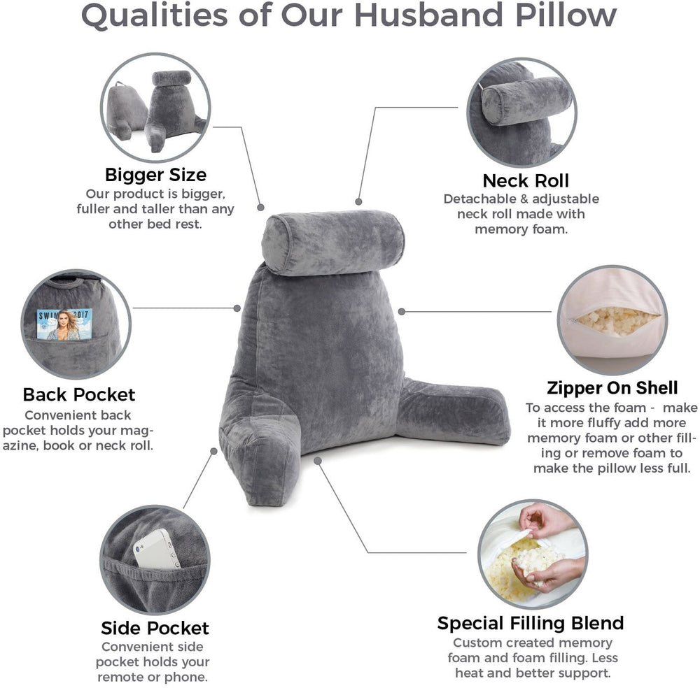 Lumbar Pillow Big Backrest Reading Rest Pillow Lumbar Support