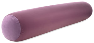 Straight Body Pillow, Full Size Premium Microbead,Side Sleeping / Maternity Pregnant Women, Supportive ,Fluffy, Breathable, Cooling, 85/15 spandex/nylon Silky Anti-Aging - 48” X 8” - Burgundy - Merlot