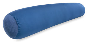 Straight Body Pillow, Full Size Premium Microbead,Side Sleeping / Maternity Pregnant Women, Supportive ,Fluffy, Breathable, Cooling, 85/15 spandex/nylon Silky Feel Anti-Aging - 48” X 8” - Peacock Blue