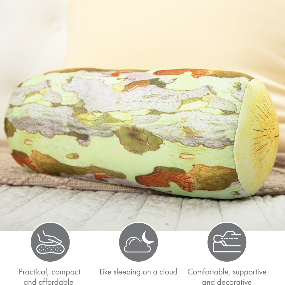 Log COVER ONLY for Body Pillow - Microbead Body Pillow Cover - Breathable Cooling Hypoallergenic Outer Fabric - Straight Body Side Sleepers Pillowcase