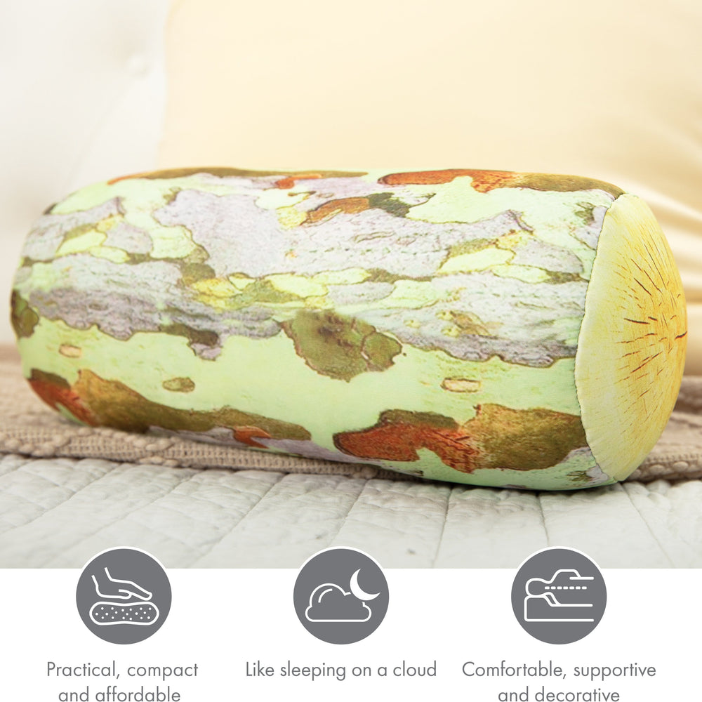 Log COVER ONLY for Body Pillow - Microbead Body Pillow Cover - Breathable Cooling Hypoallergenic Outer Fabric - Straight Body Side Sleepers Pillowcase