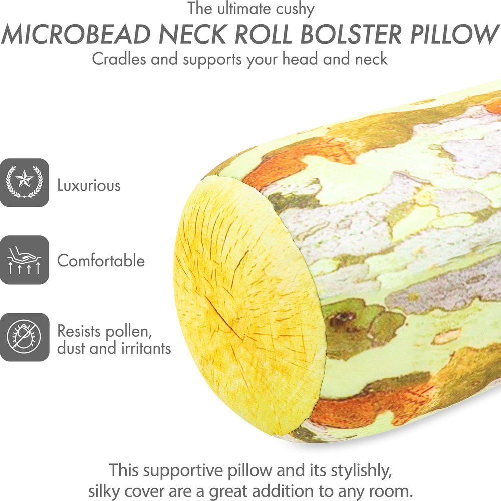 Log COVER ONLY for Body Pillow - Microbead Body Pillow Cover - Breathable Cooling Hypoallergenic Outer Fabric - Straight Body Side Sleepers Pillowcase