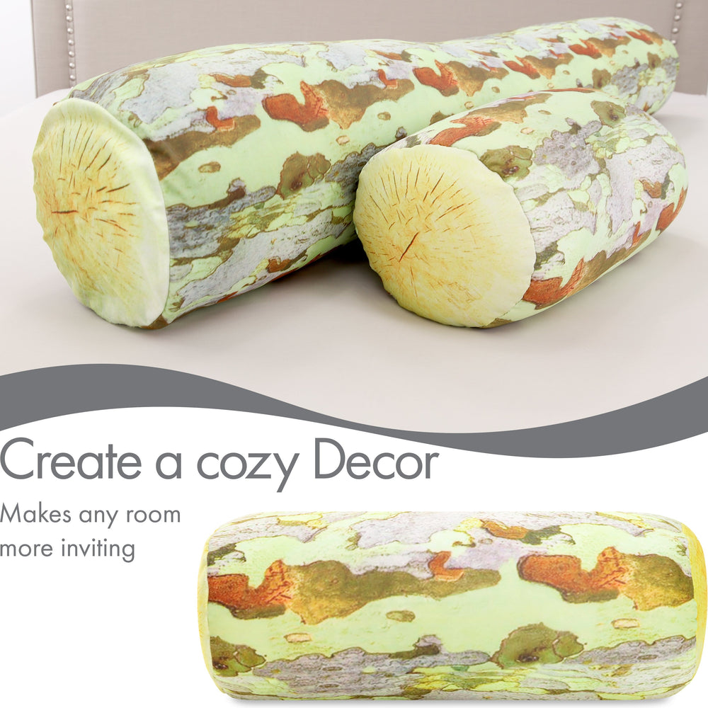 Log COVER ONLY for Body Pillow - Microbead Body Pillow Cover - Breathable Cooling Hypoallergenic Outer Fabric - Straight Body Side Sleepers Pillowcase