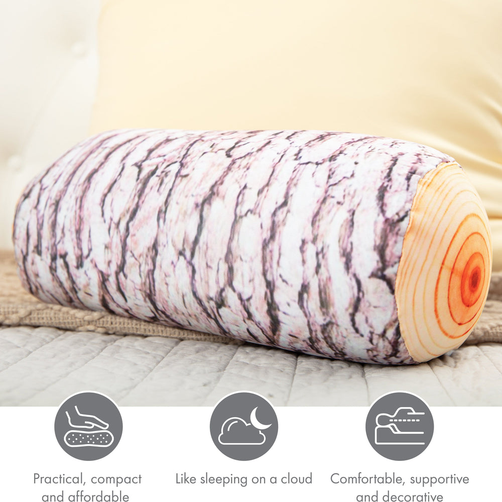 Log COVER ONLY for Body Pillow - Microbead Body Pillow Cover - Breathable Cooling Hypoallergenic Outer Fabric - Straight Body Side Sleepers Pillowcase