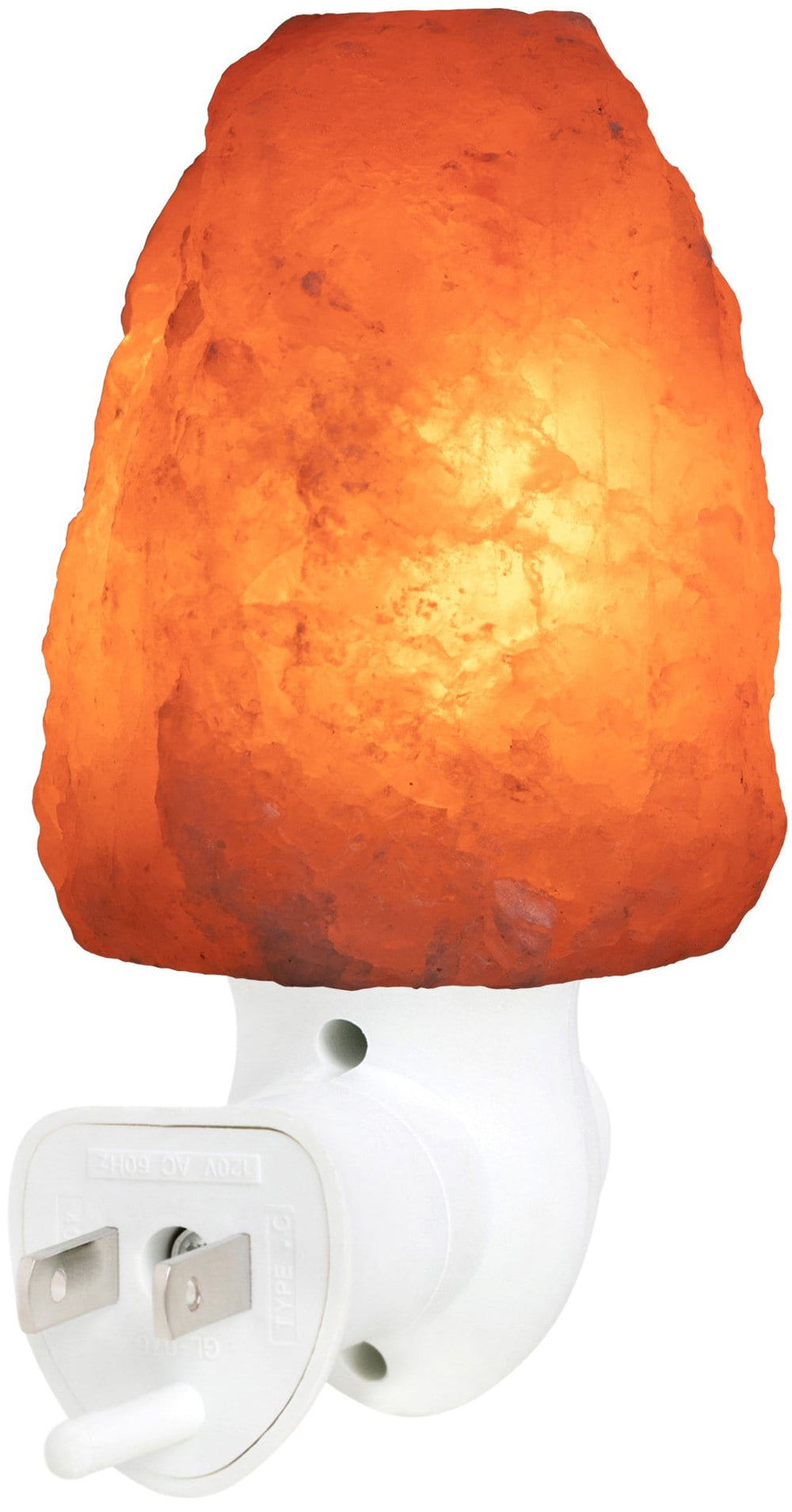 Feel Good Light Himalayan Salt Wall Plugin Mini-Lamp Hand Carved Natural Crystal Himalayan Salt Lamp Night Light With Ul-Approved Plug; Purifying Salt Lamp Used For Decoration And Lighting