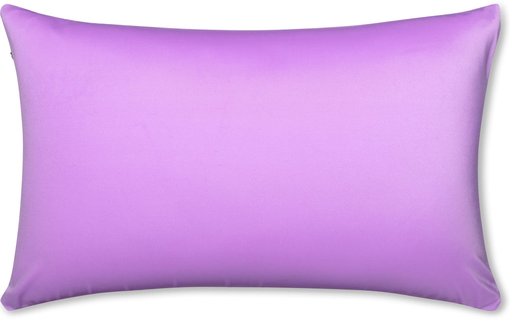 Throw Pillow – Purple: 1 PCS Luxurious Premium Microbead Pillow With 85/15 Nylon/Spandex Fabric. Forever Fluffy, Outstanding Beauty & Support. Silky, Soft & Beyond Comfortable