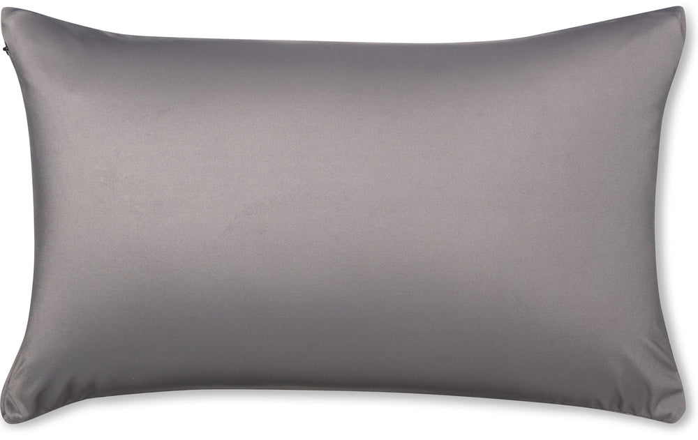 Throw Pillow – Stone Grey: 1 PCS Luxurious Premium Microbead Pillow With 85/15 Nylon/Spandex Fabric. Forever Fluffy, Outstanding Beauty & Support. Silky, Soft & Beyond Comfortable