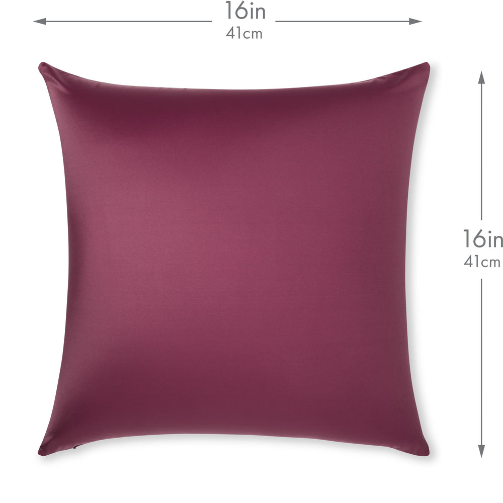 Throw Pillow – Burgundy - Merlot: 1 PCS Luxurious Premium Microbead Pillow With 85/15 Nylon/Spandex Fabric. Forever Fluffy, Outstanding Beauty & Support. Silky, Soft & Beyond Comfortable