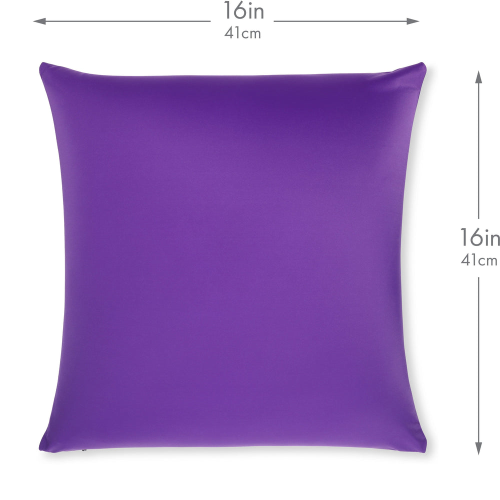 Throw Pillow – Dark Lavendar: 1 PCS Luxurious Premium Microbead Pillow With 85/15 Nylon/Spandex Fabric. Forever Fluffy, Outstanding Beauty & Support. Silky, Soft & Beyond Comfortable