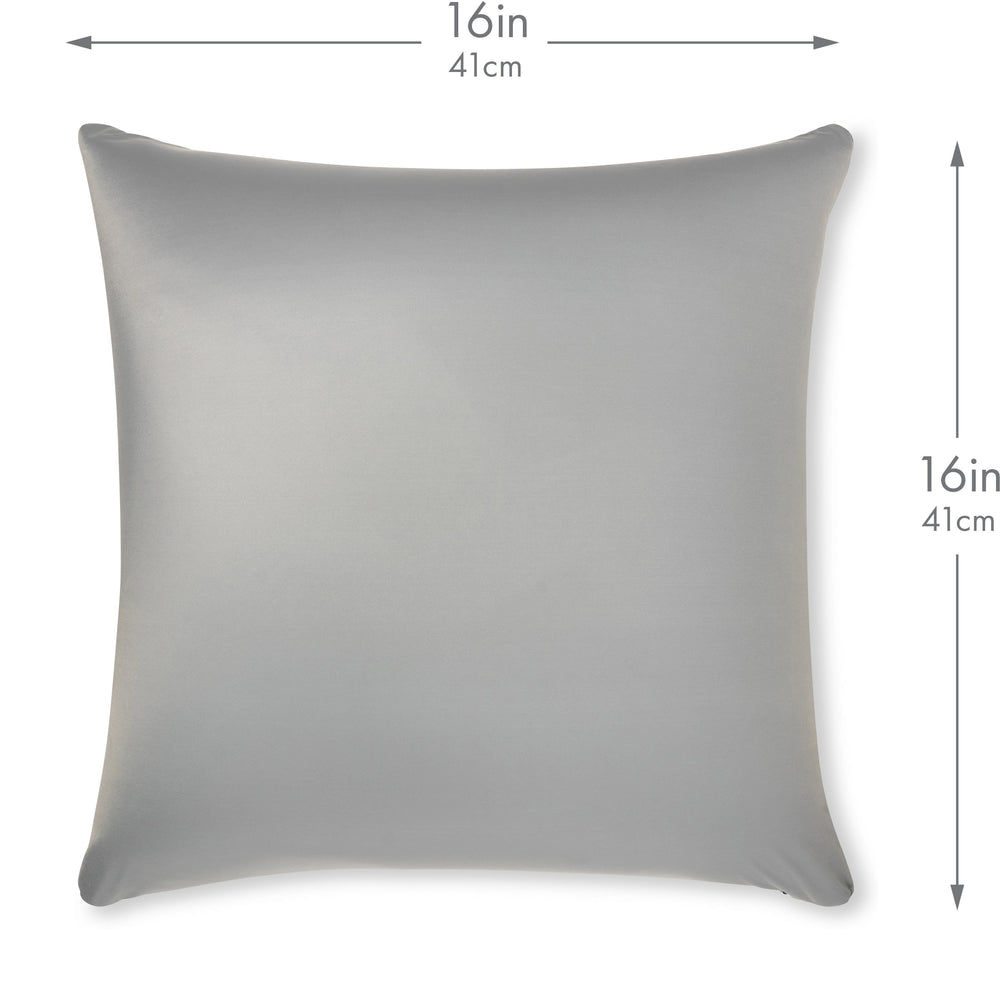 Throw Pillow – Light Grey: 1 PCS Luxurious Premium Microbead Pillow With 85/15 Nylon/Spandex Fabric. Forever Fluffy, Outstanding Beauty & Support. Silky, Soft & Beyond Comfortable