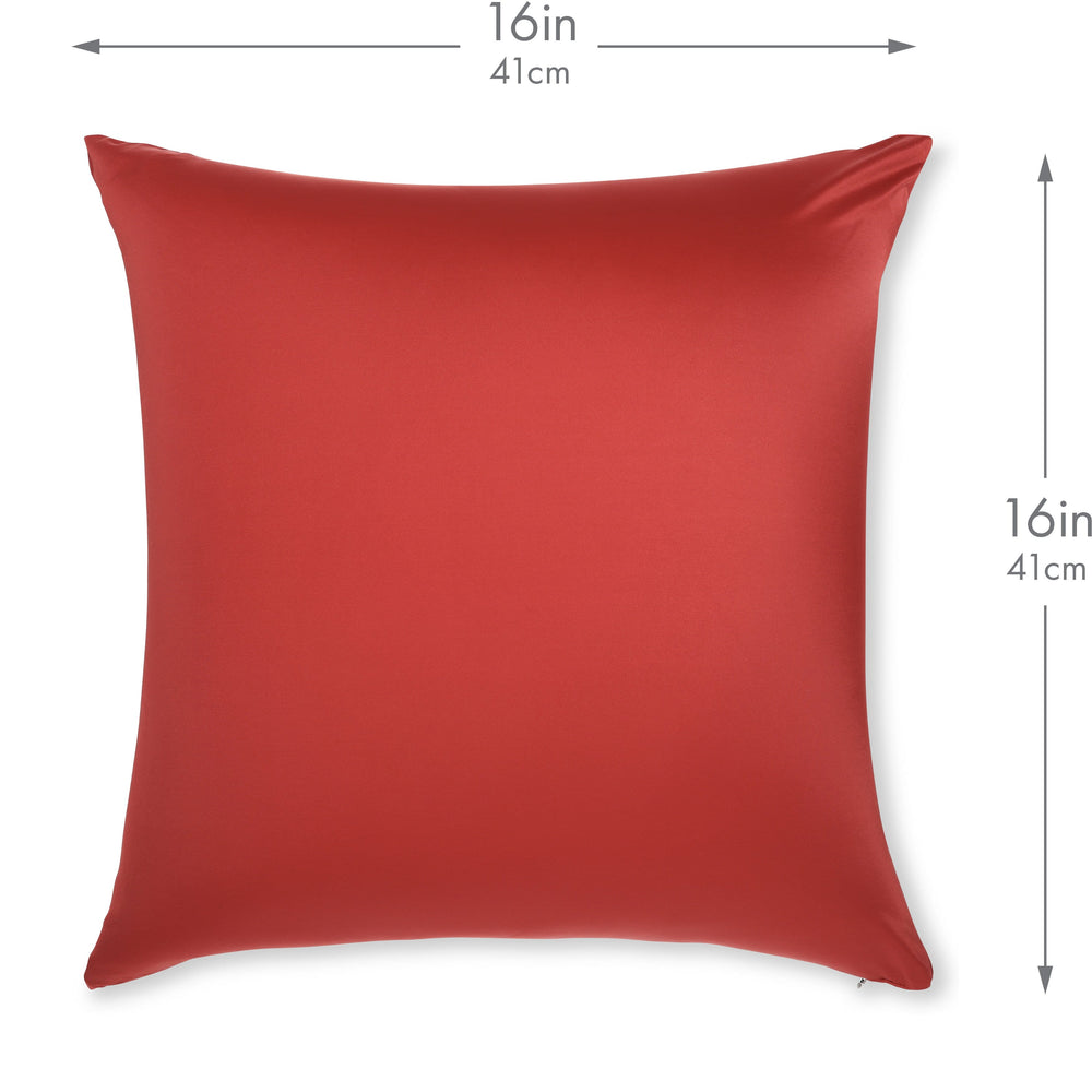 Throw Pillow – Maroon: 1 PCS Luxurious Premium Microbead Pillow With 85/15 Nylon/Spandex Fabric. Forever Fluffy, Outstanding Beauty & Support. Silky, Soft & Beyond Comfortable