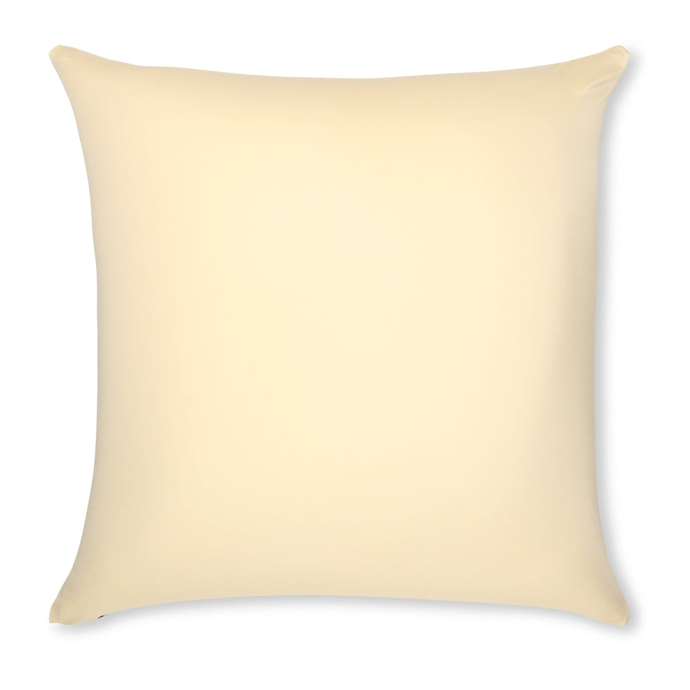 Throw Pillow – Off white- Creme: 1 PCS Luxurious Premium Microbead Pillow With 85/15 Nylon/Spandex Fabric. Forever Fluffy, Outstanding Beauty & Support. Silky, Soft & Beyond Comfortable