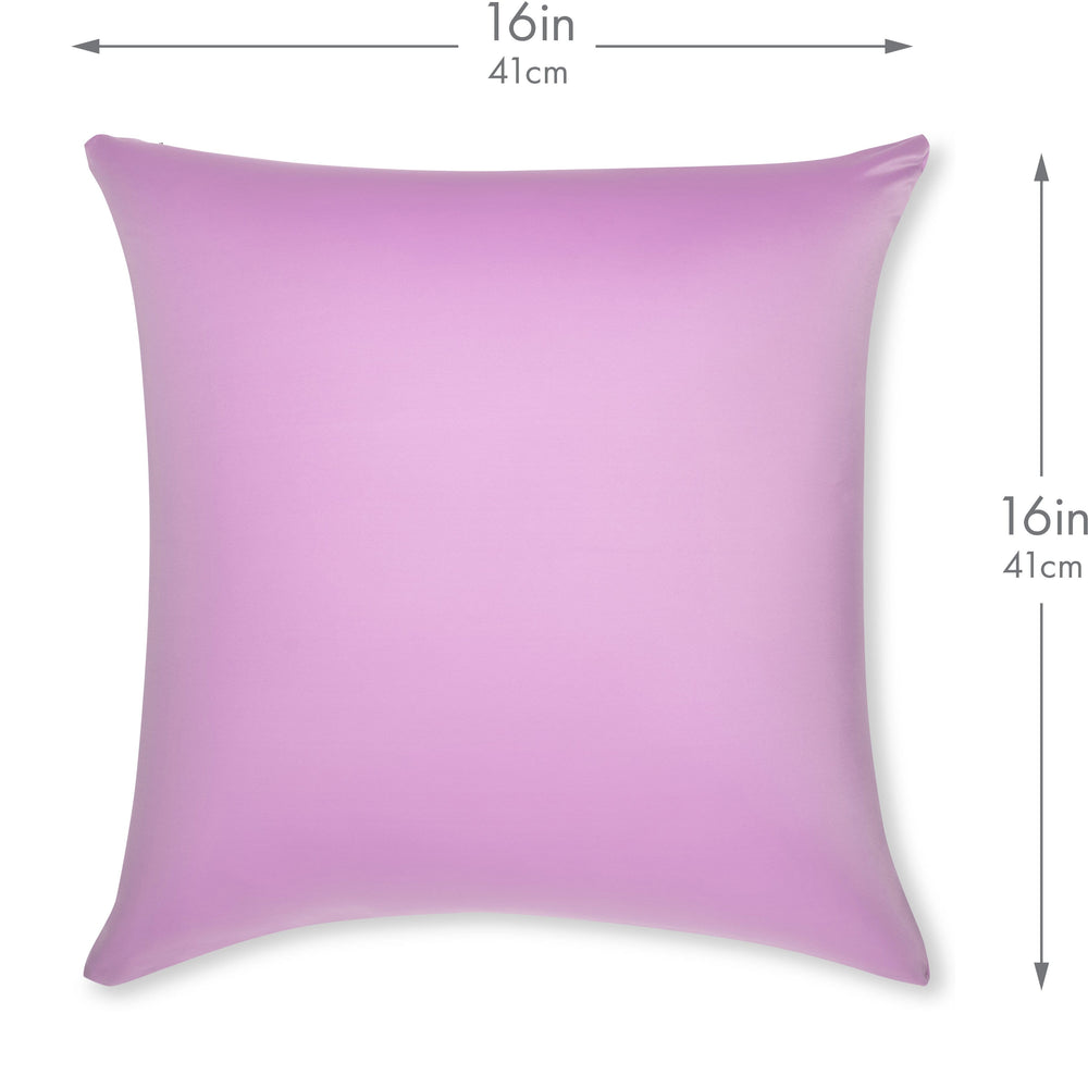 Throw Pillow – Purple: 1 PCS Luxurious Premium Microbead Pillow With 85/15 Nylon/Spandex Fabric. Forever Fluffy, Outstanding Beauty & Support. Silky, Soft & Beyond Comfortable