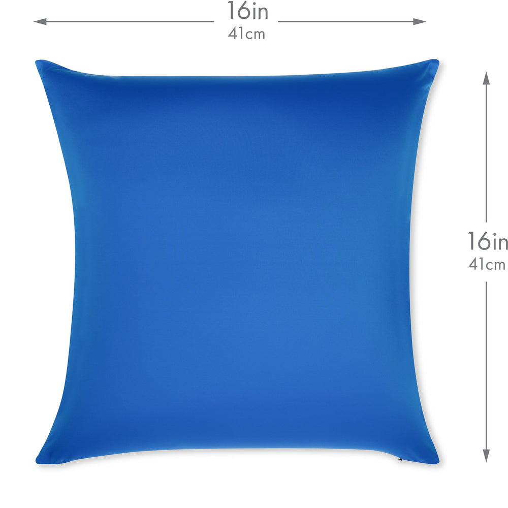 Throw Pillow – Yeal Blue: 1 PCS Luxurious Premium Microbead Pillow With 85/15 Nylon/Spandex Fabric. Forever Fluffy, Outstanding Beauty & Support. Silky, Soft & Beyond Comfortable