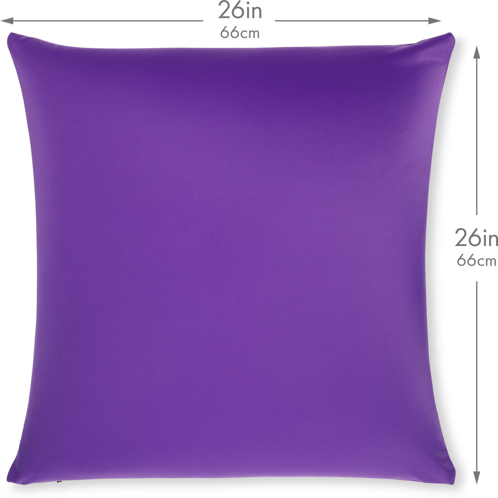 Throw Pillow – Dark Lavendar: 1 PCS Luxurious Premium Microbead Pillow With 85/15 Nylon/Spandex Fabric. Forever Fluffy, Outstanding Beauty & Support. Silky, Soft & Beyond Comfortable