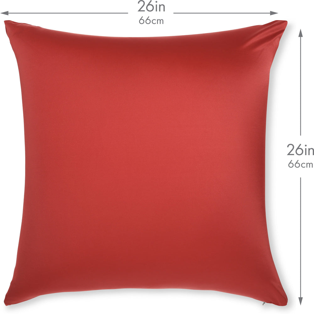 Throw Pillow – Maroon: 1 PCS Luxurious Premium Microbead Pillow With 85/15 Nylon/Spandex Fabric. Forever Fluffy, Outstanding Beauty & Support. Silky, Soft & Beyond Comfortable