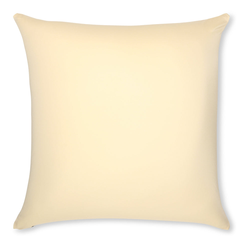 Throw Pillow – Off white- Creme: 1 PCS Luxurious Premium Microbead Pillow With 85/15 Nylon/Spandex Fabric. Forever Fluffy, Outstanding Beauty & Support. Silky, Soft & Beyond Comfortable