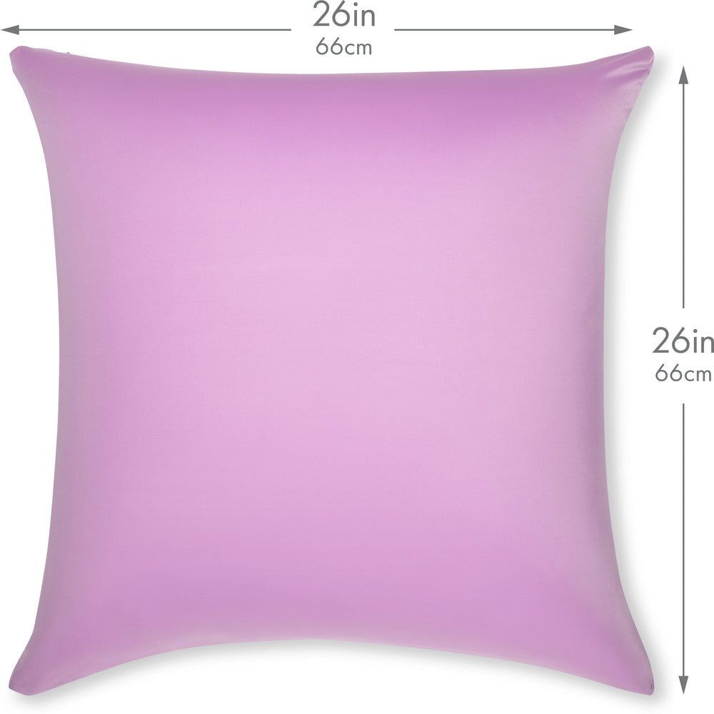 Throw Pillow – Purple: 1 PCS Luxurious Premium Microbead Pillow With 85/15 Nylon/Spandex Fabric. Forever Fluffy, Outstanding Beauty & Support. Silky, Soft & Beyond Comfortable