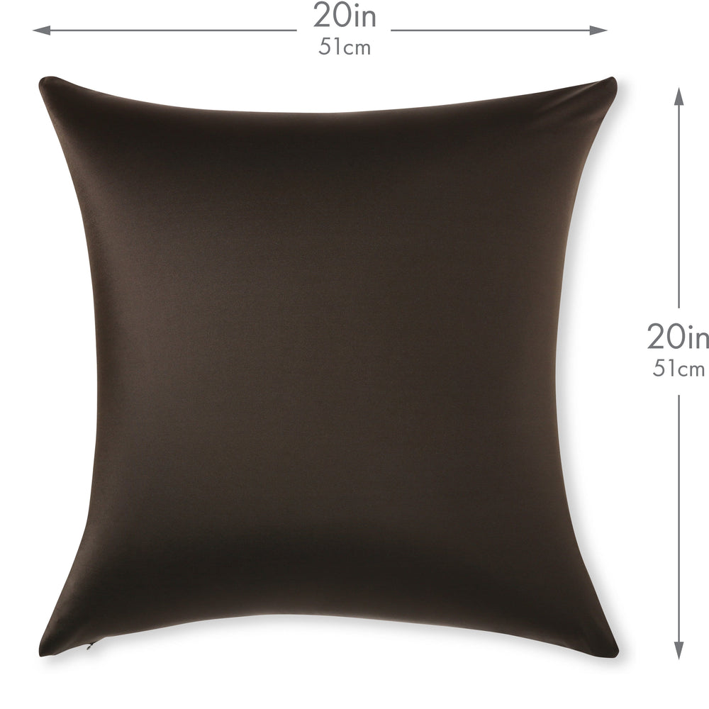 Throw Pillow – Black: 1 PCS Luxurious Premium Microbead Pillow With 85/15 Nylon/Spandex Fabric. Forever Fluffy, Outstanding Beauty & Support. Silky, Soft & Beyond Comfortable