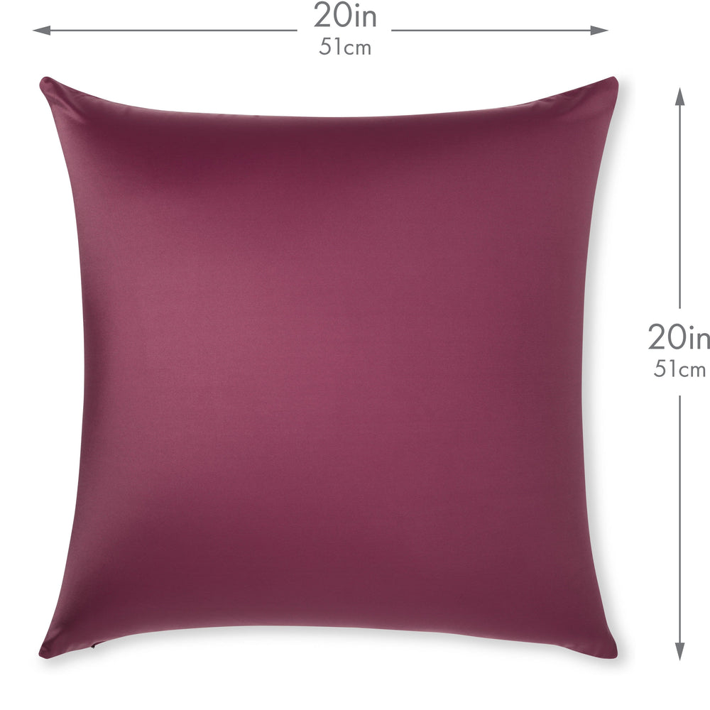 Throw Pillow – Burgundy - Merlot: 1 PCS Luxurious Premium Microbead Pillow With 85/15 Nylon/Spandex Fabric. Forever Fluffy, Outstanding Beauty & Support. Silky, Soft & Beyond Comfortable