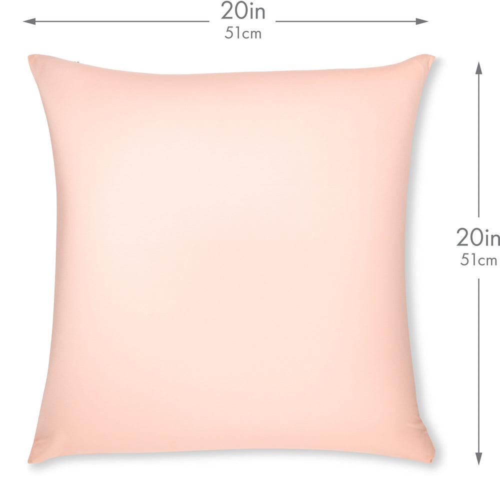 Throw Pillow – Cream Peach: 1 PCS Luxurious Premium Microbead Pillow With 85/15 Nylon/Spandex Fabric. Forever Fluffy, Outstanding Beauty & Support. Silky, Soft & Beyond Comfortable