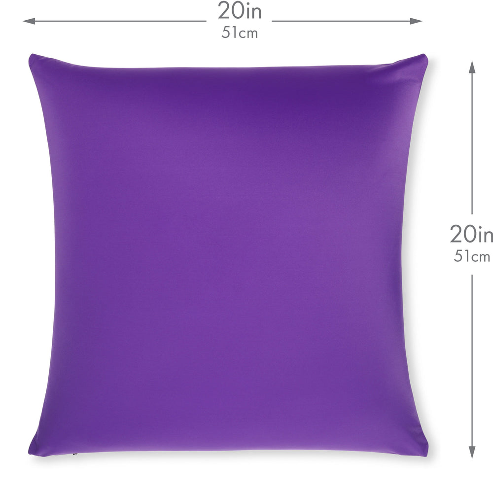 Throw Pillow – Dark Lavendar: 1 PCS Luxurious Premium Microbead Pillow With 85/15 Nylon/Spandex Fabric. Forever Fluffy, Outstanding Beauty & Support. Silky, Soft & Beyond Comfortable