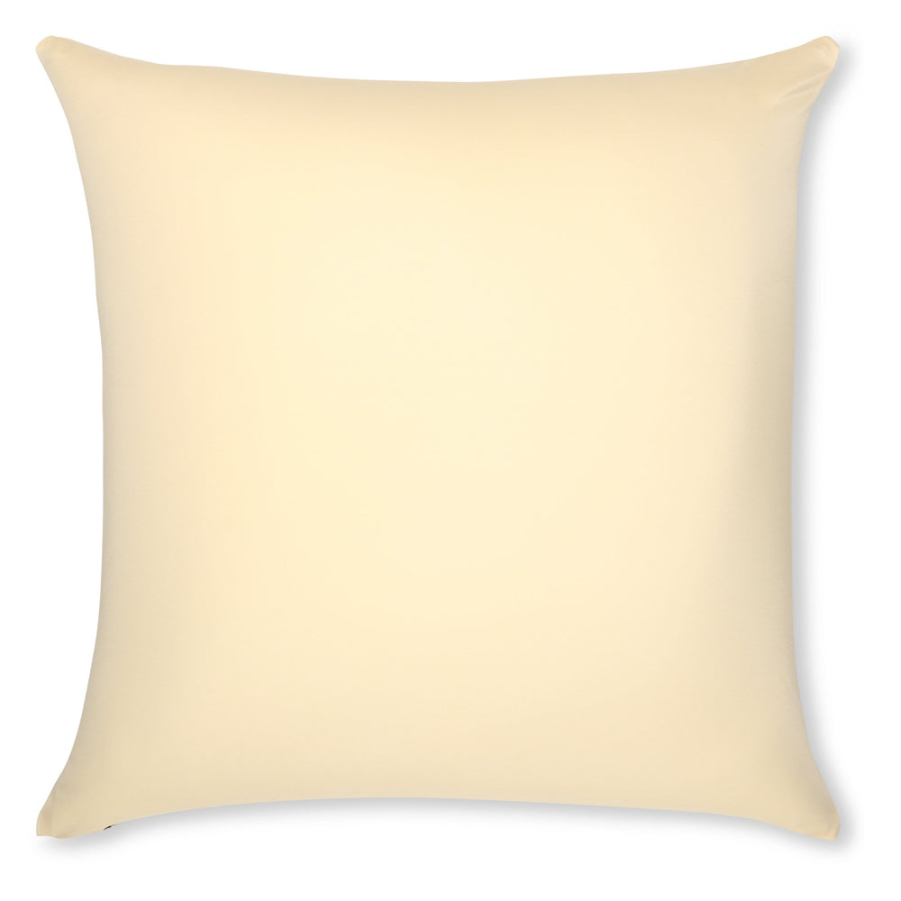 Throw Pillow – Off white- Creme: 1 PCS Luxurious Premium Microbead Pillow With 85/15 Nylon/Spandex Fabric. Forever Fluffy, Outstanding Beauty & Support. Silky, Soft & Beyond Comfortable