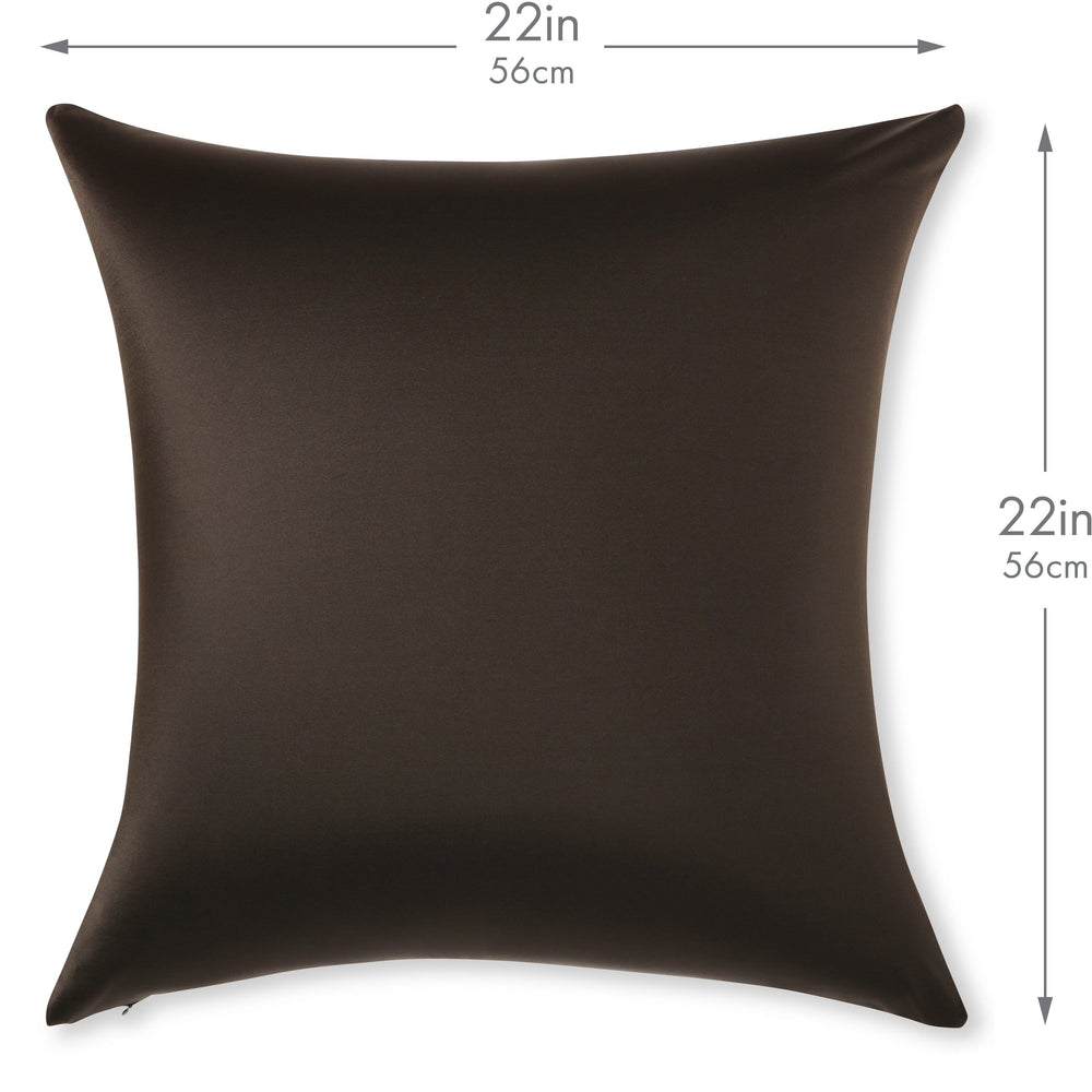 Throw Pillow – Black: 1 PCS Luxurious Premium Microbead Pillow With 85/15 Nylon/Spandex Fabric. Forever Fluffy, Outstanding Beauty & Support. Silky, Soft & Beyond Comfortable