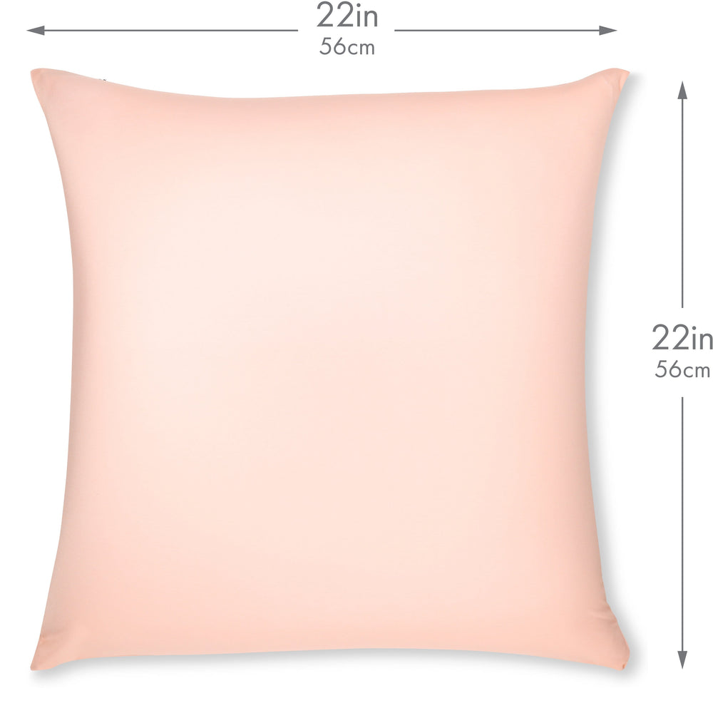 Throw Pillow – Cream Peach: 1 PCS Luxurious Premium Microbead Pillow With 85/15 Nylon/Spandex Fabric. Forever Fluffy, Outstanding Beauty & Support. Silky, Soft & Beyond Comfortable