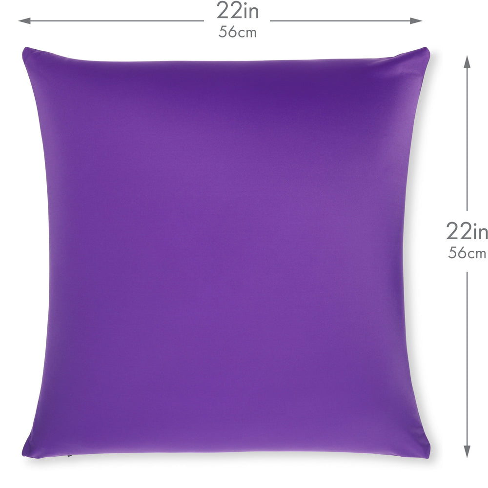 Throw Pillow – Dark Lavendar: 1 PCS Luxurious Premium Microbead Pillow With 85/15 Nylon/Spandex Fabric. Forever Fluffy, Outstanding Beauty & Support. Silky, Soft & Beyond Comfortable