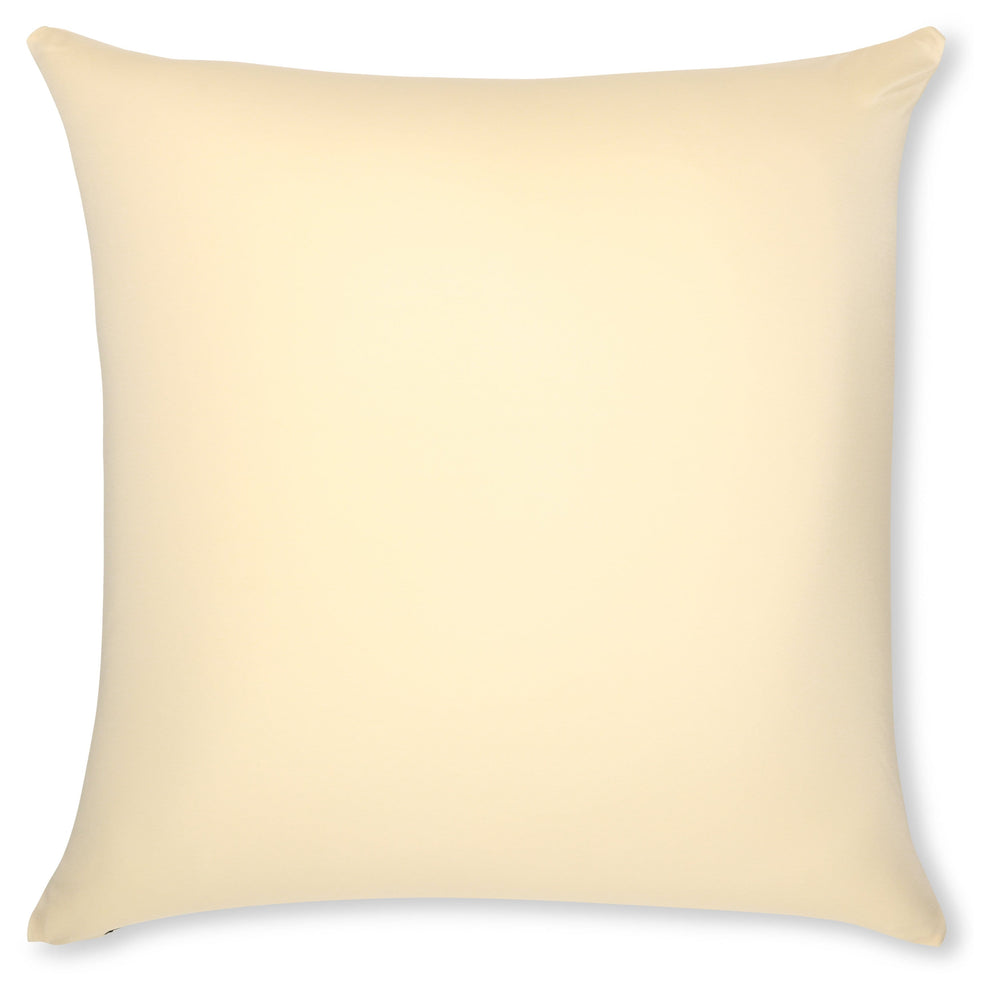 Throw Pillow – Off white- Creme: 1 PCS Luxurious Premium Microbead Pillow With 85/15 Nylon/Spandex Fabric. Forever Fluffy, Outstanding Beauty & Support. Silky, Soft & Beyond Comfortable