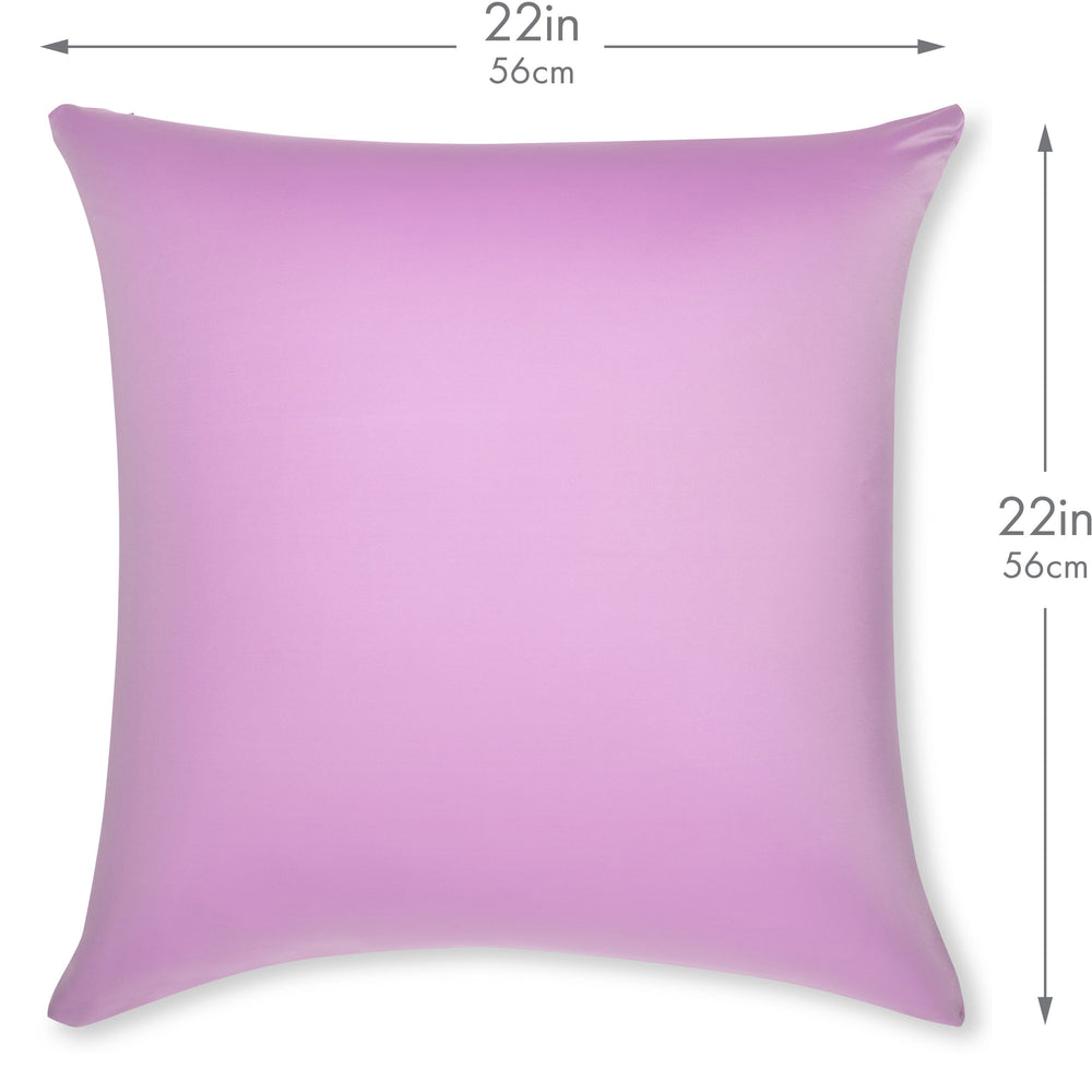 Throw Pillow – Purple: 1 PCS Luxurious Premium Microbead Pillow With 85/15 Nylon/Spandex Fabric. Forever Fluffy, Outstanding Beauty & Support. Silky, Soft & Beyond Comfortable