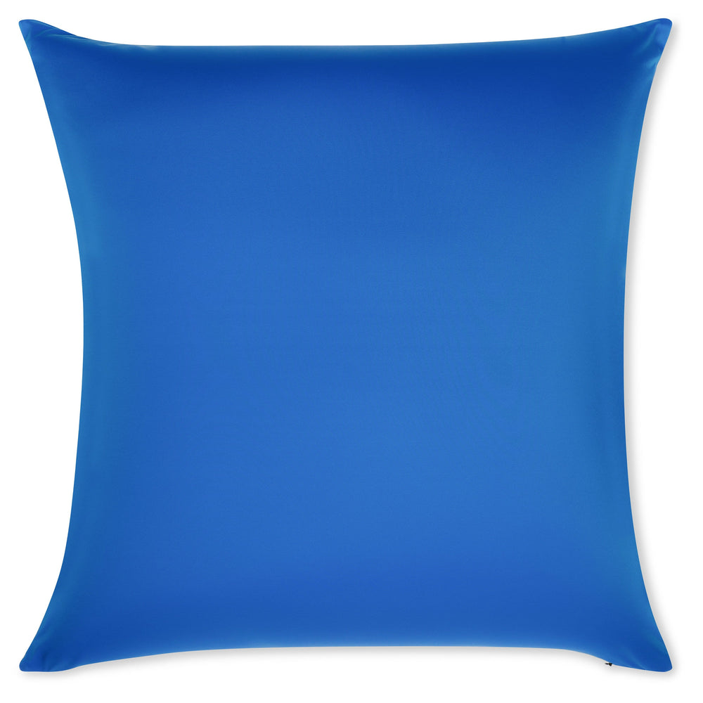 Throw Pillow – Yeal Blue: 1 PCS Luxurious Premium Microbead Pillow With 85/15 Nylon/Spandex Fabric. Forever Fluffy, Outstanding Beauty & Support. Silky, Soft & Beyond Comfortable