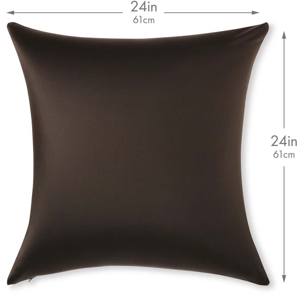 Throw Pillow – Black: 1 PCS Luxurious Premium Microbead Pillow With 85/15 Nylon/Spandex Fabric. Forever Fluffy, Outstanding Beauty & Support. Silky, Soft & Beyond Comfortable