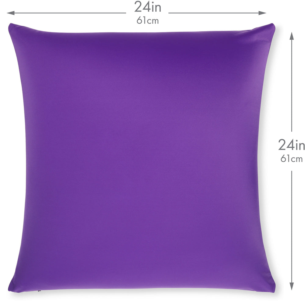 Throw Pillow – Dark Lavendar: 1 PCS Luxurious Premium Microbead Pillow With 85/15 Nylon/Spandex Fabric. Forever Fluffy, Outstanding Beauty & Support. Silky, Soft & Beyond Comfortable