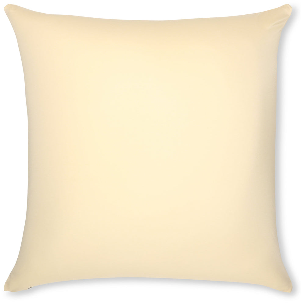 Throw Pillow – Off white- Creme: 1 PCS Luxurious Premium Microbead Pillow With 85/15 Nylon/Spandex Fabric. Forever Fluffy, Outstanding Beauty & Support. Silky, Soft & Beyond Comfortable