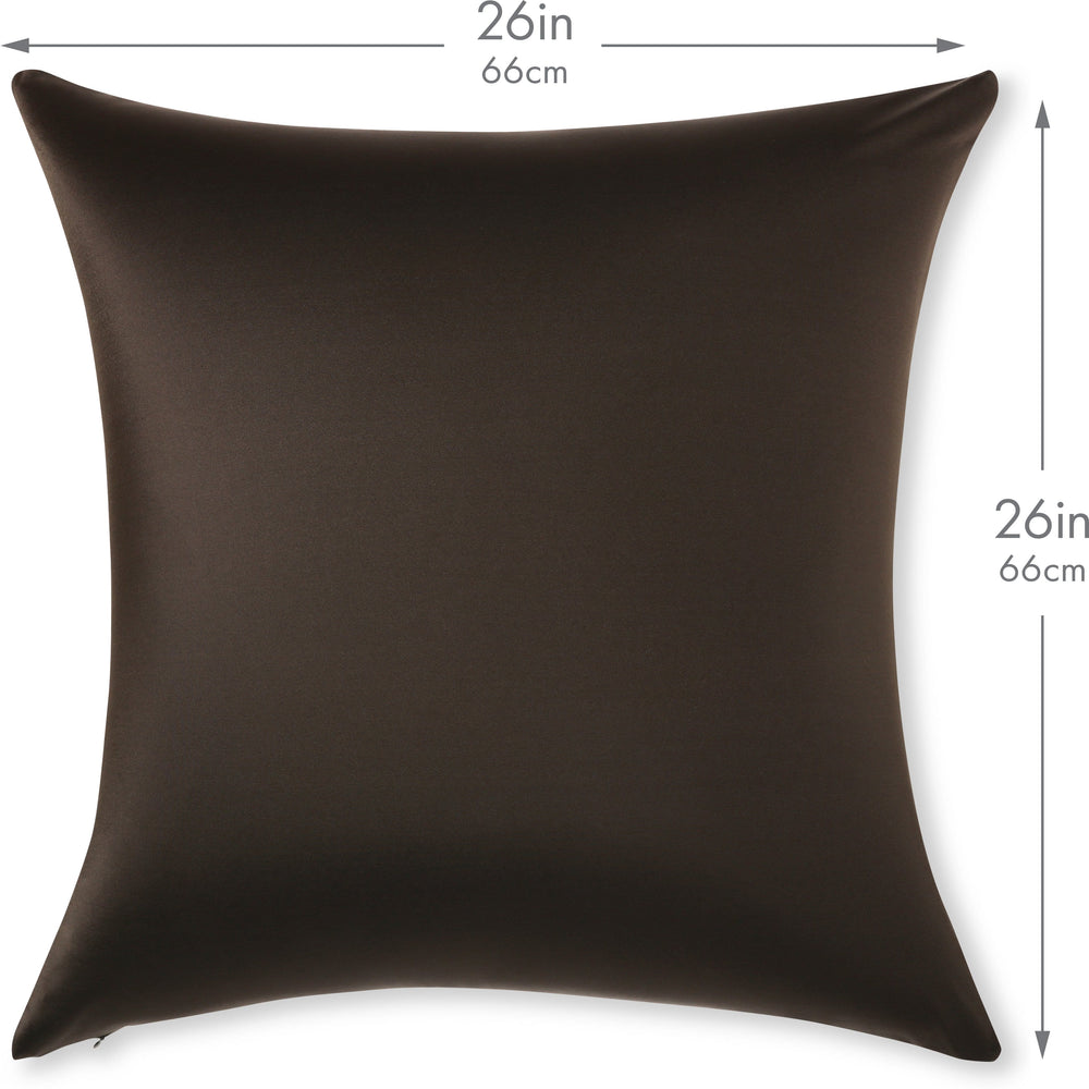 Throw Pillow – Black: 1 PCS Luxurious Premium Microbead Pillow With 85/15 Nylon/Spandex Fabric. Forever Fluffy, Outstanding Beauty & Support. Silky, Soft & Beyond Comfortable