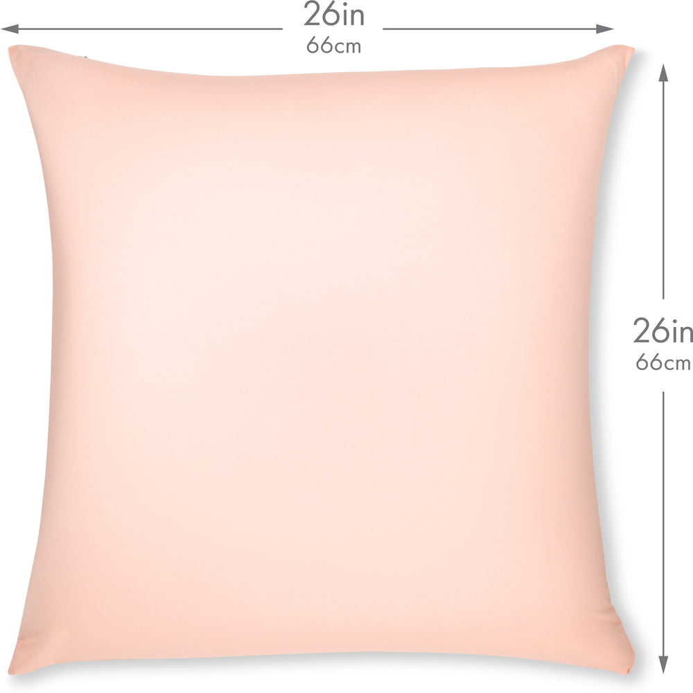 Throw Pillow – Cream Peach: 1 PCS Luxurious Premium Microbead Pillow With 85/15 Nylon/Spandex Fabric. Forever Fluffy, Outstanding Beauty & Support. Silky, Soft & Beyond Comfortable