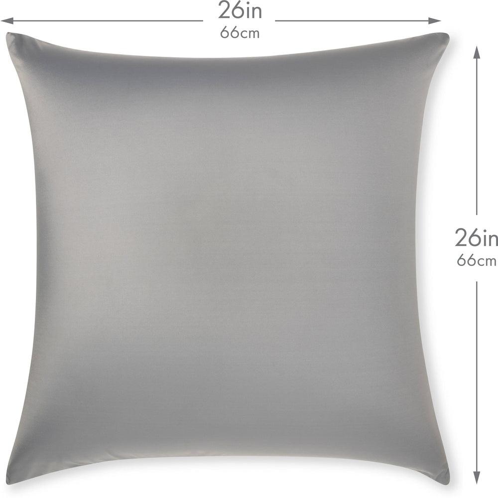 Throw Pillow – Dark Grey: 1 PCS Luxurious Premium Microbead Pillow With 85/15 Nylon/Spandex Fabric. Forever Fluffy, Outstanding Beauty & Support. Silky, Soft & Beyond Comfortable