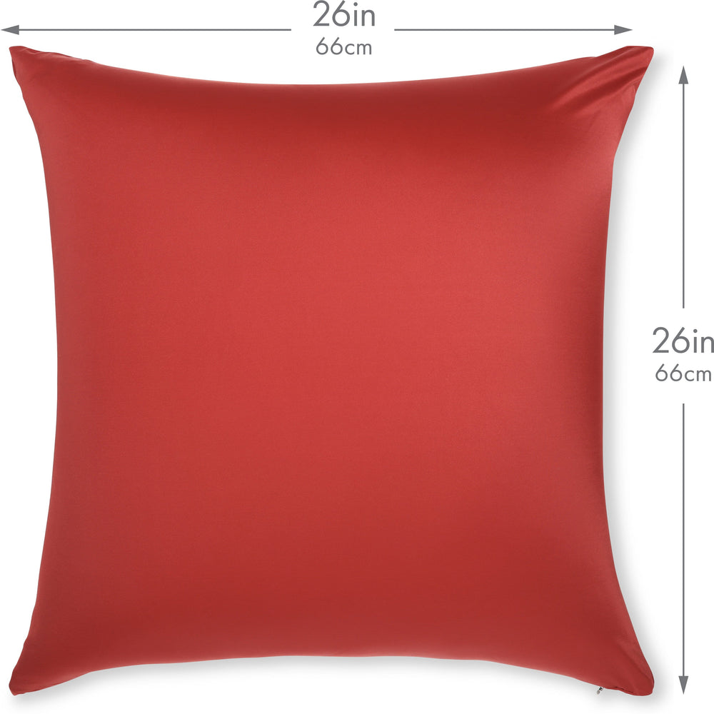 Throw Pillow – Maroon: 1 PCS Luxurious Premium Microbead Pillow With 85/15 Nylon/Spandex Fabric. Forever Fluffy, Outstanding Beauty & Support. Silky, Soft & Beyond Comfortable