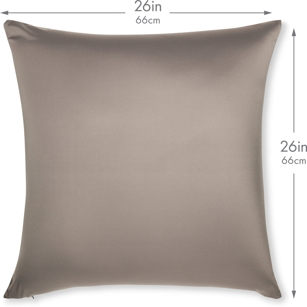 Throw Pillow – Stone Grey: 1 PCS Luxurious Premium Microbead Pillow With 85/15 Nylon/Spandex Fabric. Forever Fluffy, Outstanding Beauty & Support. Silky, Soft & Beyond Comfortable